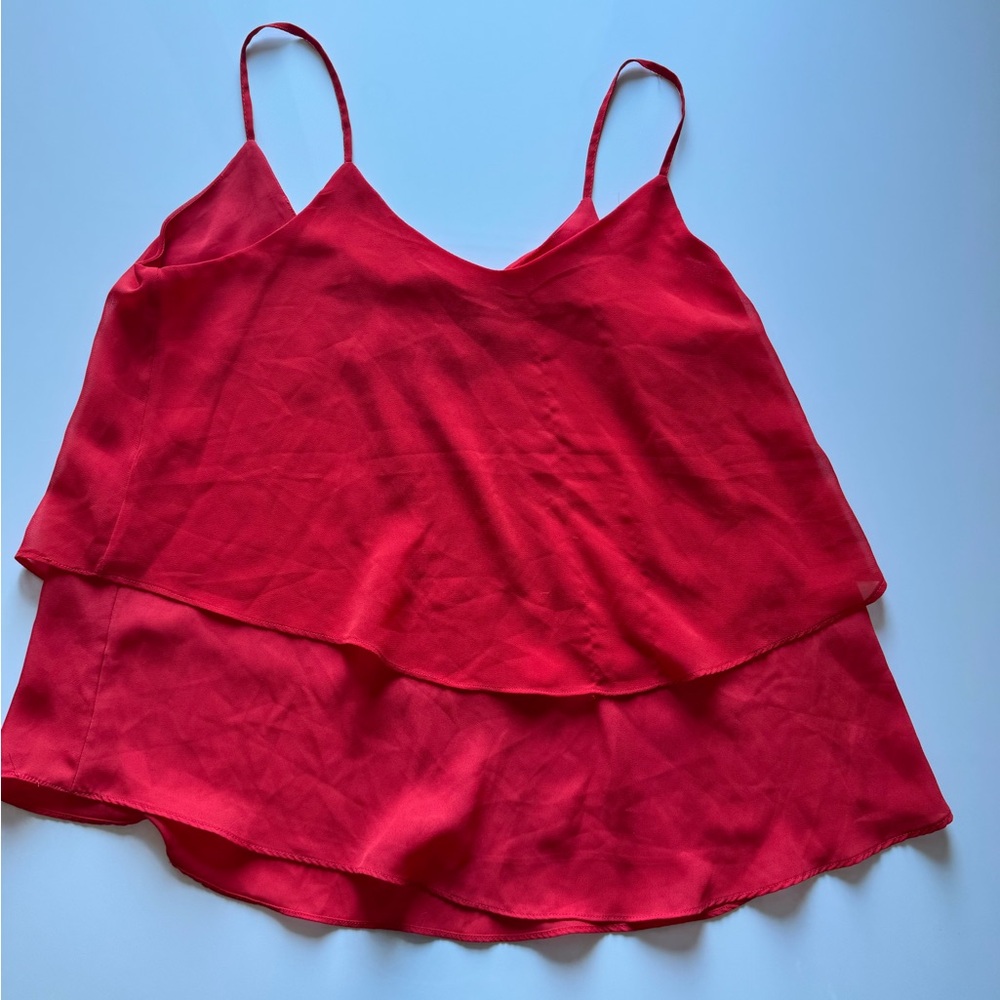 Red Layered Women's Red Tank Top